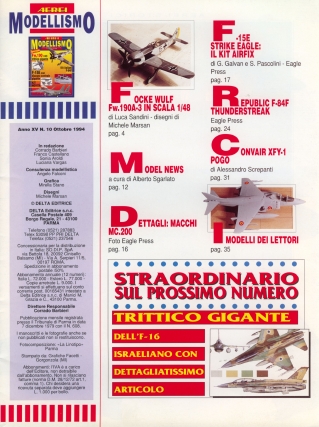 Aerei Modellismo 1994-10